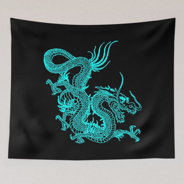Item preview, Dragon chinois turquoise . classique designed and sold by feyhnvfeijoo.