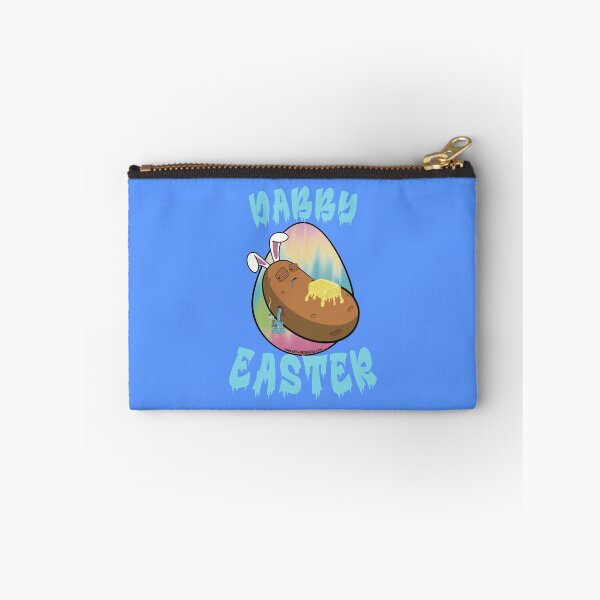 Item preview, Dabby Easter-Funny Stoner Cartoon-Baked Potato Doing Dabs from a Dab Rig-Tie Dye Easter Egg designed and sold by YomeHayin.