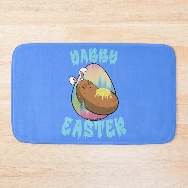 Item preview, Dabby Easter-Funny Stoner Cartoon-Baked Potato Doing Dabs from a Dab Rig-Tie Dye Easter Egg designed and sold by YomeHayin.