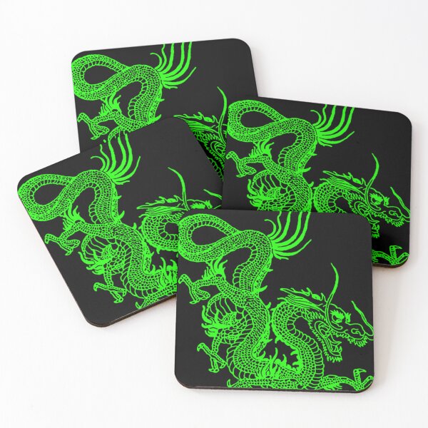 Item preview, Dragon chinois vert fluo . classique designed and sold by feyhnvfeijoo.