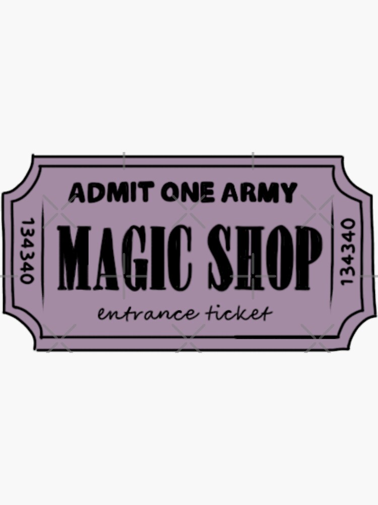 [BTS] Magic Shop Ticket | Sticker