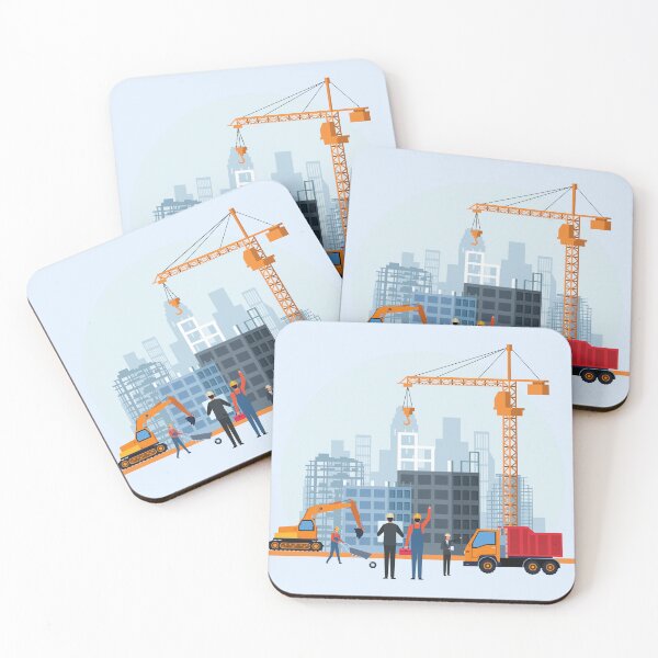 Item preview, Construction Site art for Engineer Gift, Construction Worker, Construction, Heavy Construction, Crane Lifter designed and sold by EngineersArt.