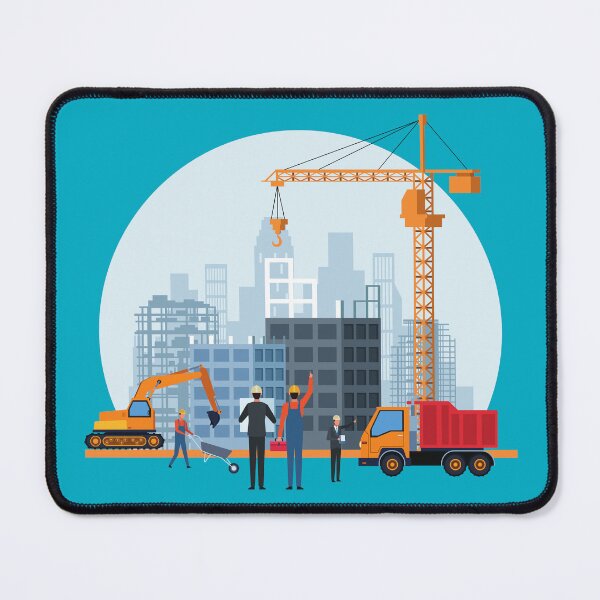 Artikelvorschau, Baustellenkunst für Ingenieurgeschenk, Bauarbeiter, Bau, Schwerbau, Kranheber entworfen und verkauft von EngineersArt.