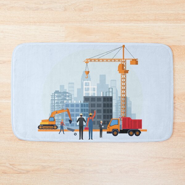Item preview, Construction Site art for Engineer Gift, Construction Worker, Construction, Heavy Construction, Crane Lifter designed and sold by EngineersArt.