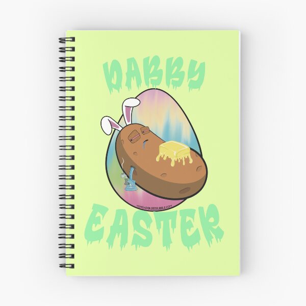 Item preview, Dabby Easter-Funny Stoner Cartoon-Baked Potato Doing Dabs from a Dab Rig-Tie Dye Easter Egg designed and sold by YomeHayin.