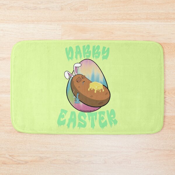 Item preview, Dabby Easter-Funny Stoner Cartoon-Baked Potato Doing Dabs from a Dab Rig-Tie Dye Easter Egg designed and sold by YomeHayin.