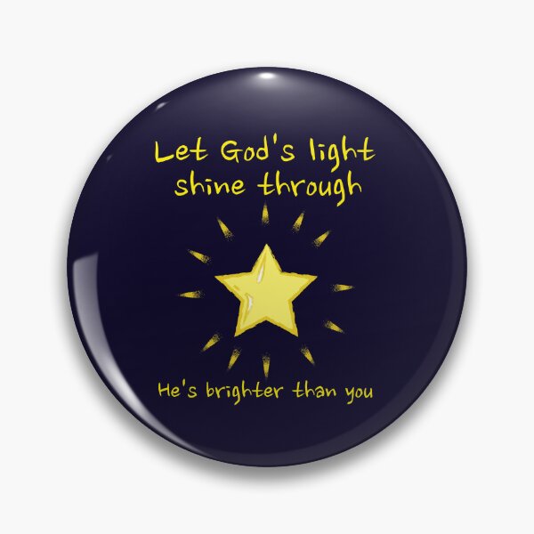 Artikelvorschau, Lass Gottes Licht durchscheinen. Religiöse Ironie entworfen und verkauft von Rebel-Design.