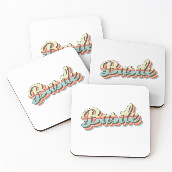 Item preview, Basile name - cool 70s retro font surf style design designed and sold by NameTheory.