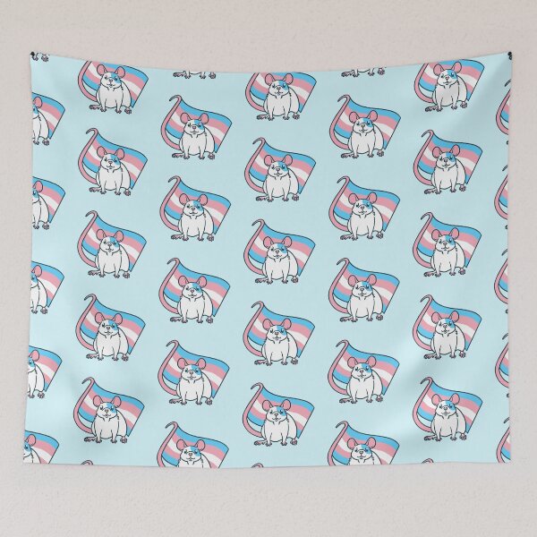 Item preview, Trans Pride Rat designed and sold by Ratfrens.