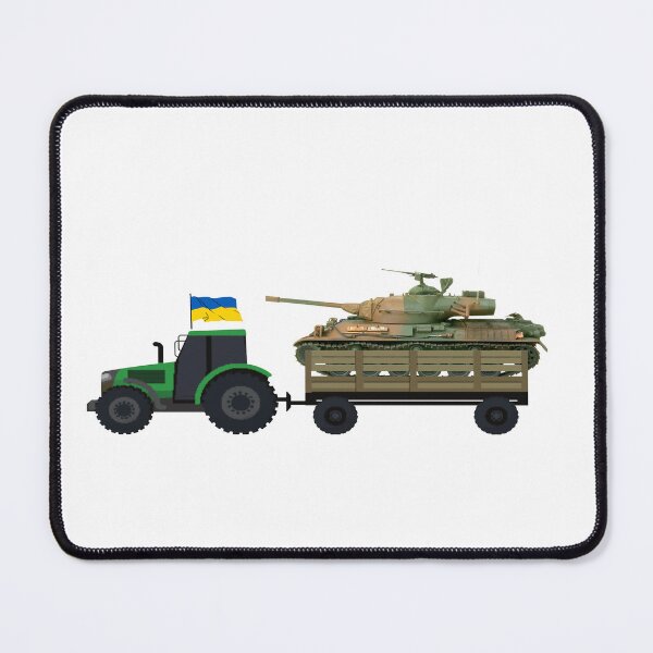 Item preview, Ukrainian farmer towing a Russian tank Essential T-Shirt designed and sold by dakis.