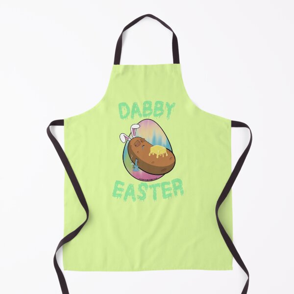 Item preview, Dabby Easter-Funny Stoner Cartoon-Baked Potato Doing Dabs from a Dab Rig-Tie Dye Easter Egg designed and sold by YomeHayin.