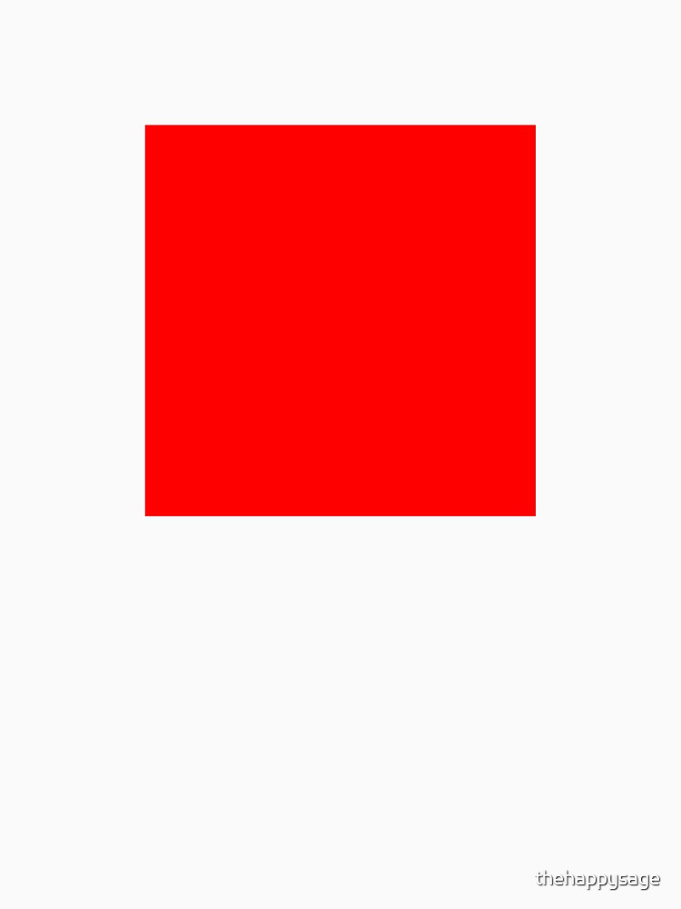 quot RED Primary Red True Red Rainbow Root Chakra Plain Simple