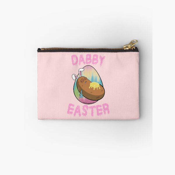 Item preview, Dabby Easter-Funny Stoner Cartoon-Baked Potato Doing Dabs from a Dab Rig-Tie Dye Easter Egg designed and sold by YomeHayin.