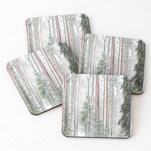 Item preview, The Land of White and Green | Winter Forest Finland designed and sold by PhotosByVille.