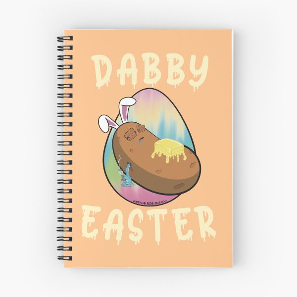 Item preview, Dabby Easter-Funny Stoner Cartoon-Baked Potato Doing Dabs from a Dab Rig-Tie Dye Easter Egg designed and sold by YomeHayin.