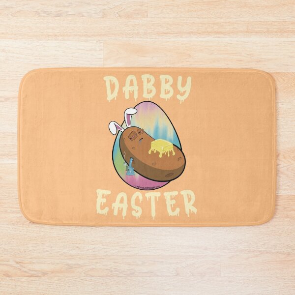 Item preview, Dabby Easter-Funny Stoner Cartoon-Baked Potato Doing Dabs from a Dab Rig-Tie Dye Easter Egg designed and sold by YomeHayin.
