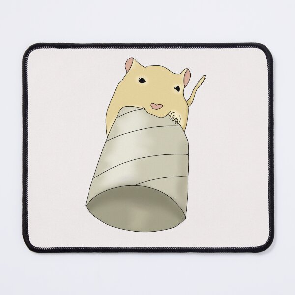 Item preview, Cute golden gerbil eating toilet roll designed and sold by Becky-Marie.
