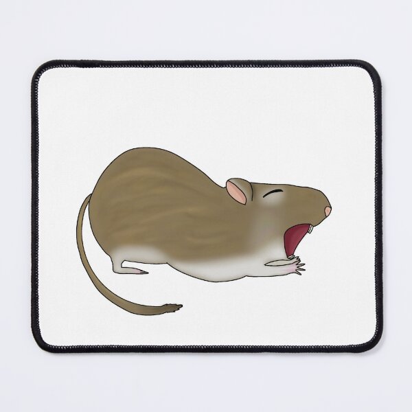 Item preview, Cute Yawning brown Gerbil designed and sold by Becky-Marie.
