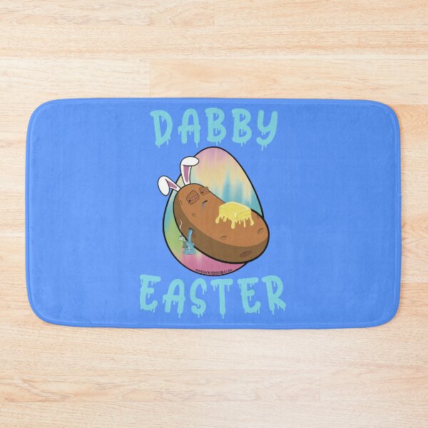 Item preview, Dabby Easter-Funny Stoner Cartoon-Baked Potato Doing Dabs from a Dab Rig-Tie Dye Easter Egg designed and sold by YomeHayin.