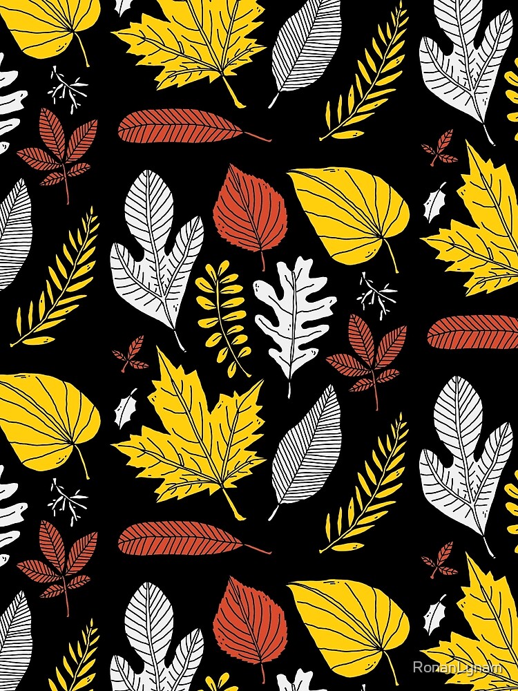 Thumbnail 3 of 3, Scarf, Leaves designed and sold by RonanLynam.