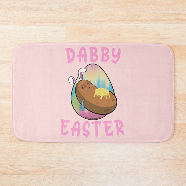 Item preview, Dabby Easter-Funny Stoner Cartoon-Baked Potato Doing Dabs from a Dab Rig-Tie Dye Easter Egg designed and sold by YomeHayin.