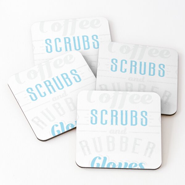 Item preview, Coffee Scrubs Rubber Gloves Nurse Gift  designed and sold by sawyerdskeel.