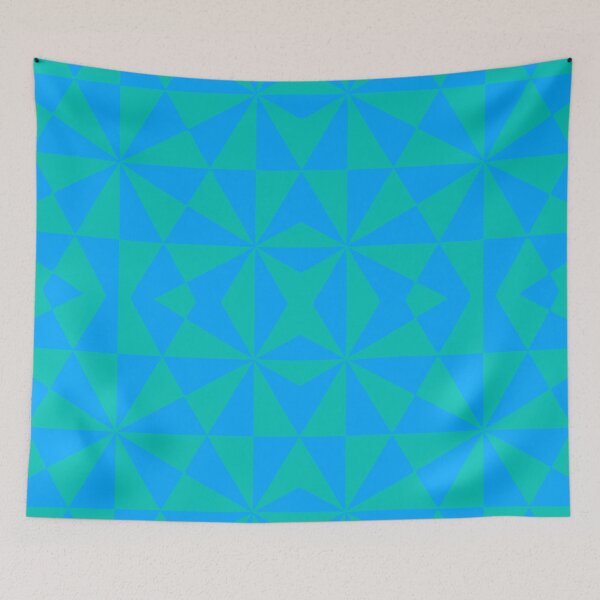 Item preview, Blue Green Optical Hypnotic Illusion Really Cool designed and sold by BubbleCrumbs.