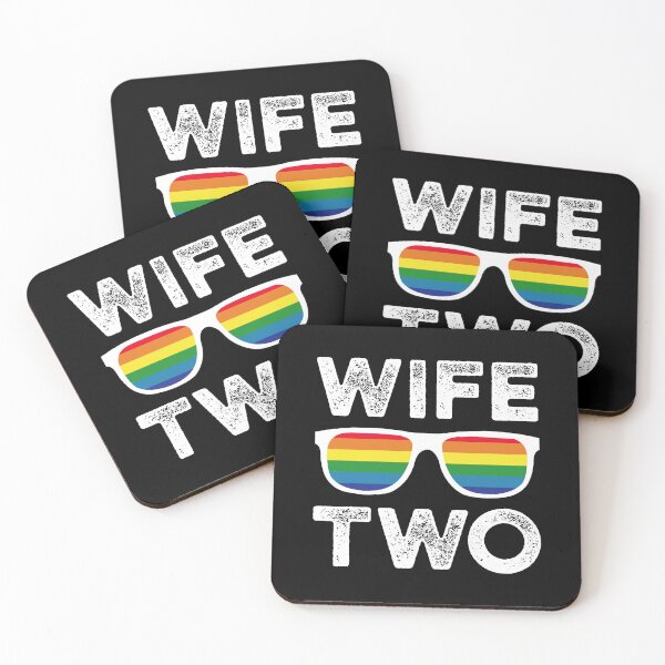 Item preview, LGBT Flag Rainbow Pride Wife Two Valentines Day designed and sold by GreenFarm2022.