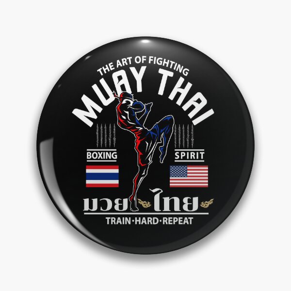 Artikelvorschau, Muay Thai Thaiboxen Thailand American Flag Train Hard Repeat entworfen und verkauft von PuPPuB.
