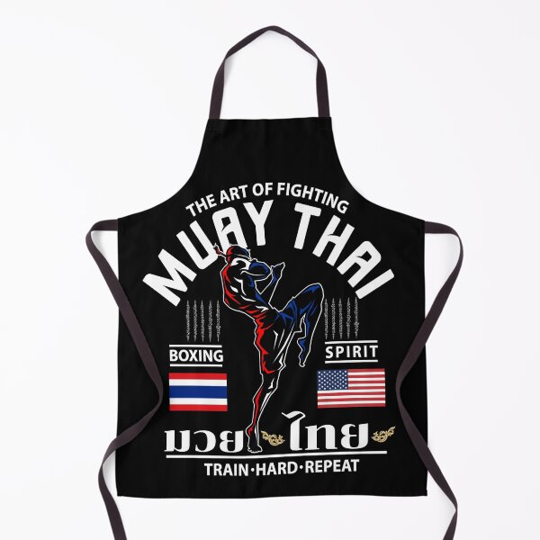 Item preview, Muay Thai Thai Boxing Thailand American Flag Train Hard Repeat designed and sold by PuPPuB.