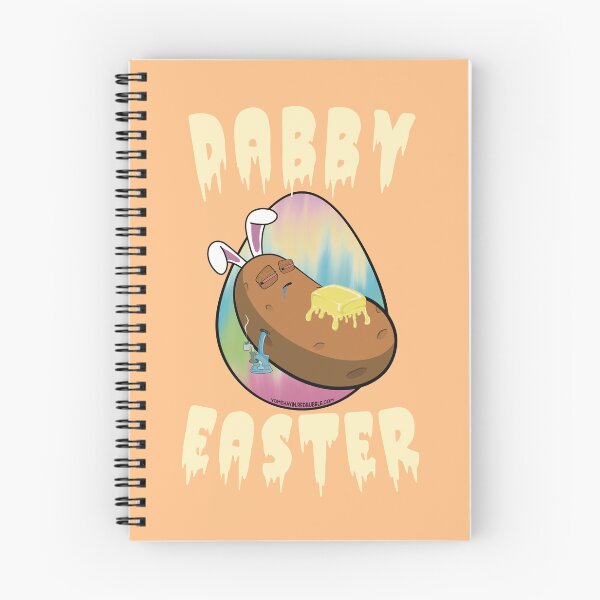 Item preview, Dabby Easter-Funny Stoner Cartoon-Baked Potato Doing Dabs from a Dab Rig-Tie Dye Easter Egg designed and sold by YomeHayin.