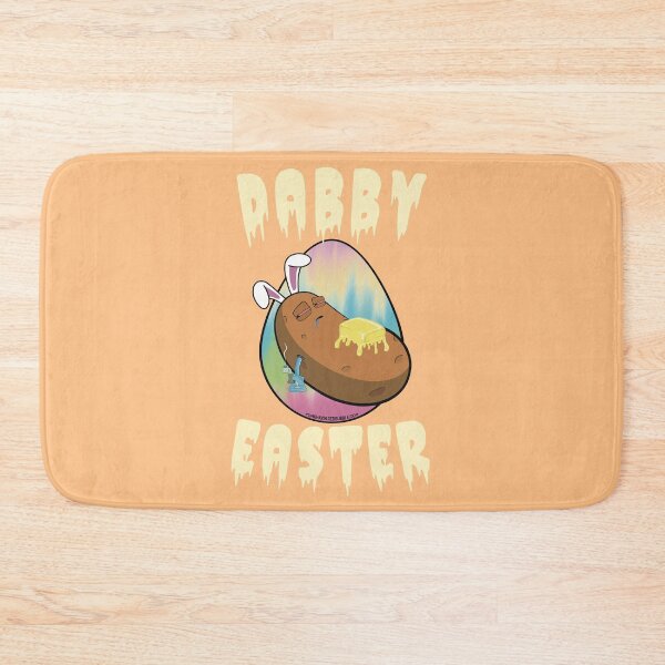 Item preview, Dabby Easter-Funny Stoner Cartoon-Baked Potato Doing Dabs from a Dab Rig-Tie Dye Easter Egg designed and sold by YomeHayin.