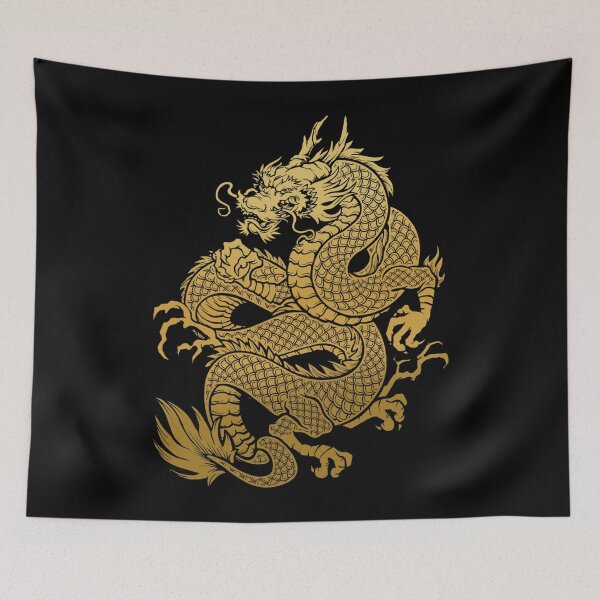 Item preview, Dragon d&x27;or asiatique traditionnel . essentiel designed and sold by feyhnvfeijoo.