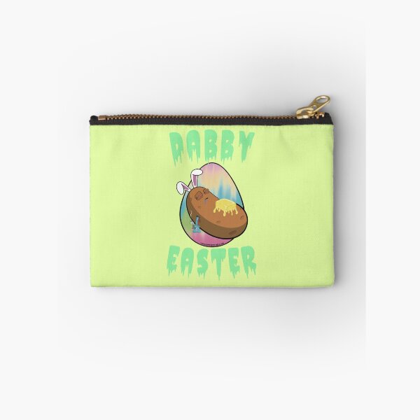 Item preview, Dabby Easter-Funny Stoner Cartoon-Baked Potato Doing Dabs from a Dab Rig-Tie Dye Easter Egg designed and sold by YomeHayin.