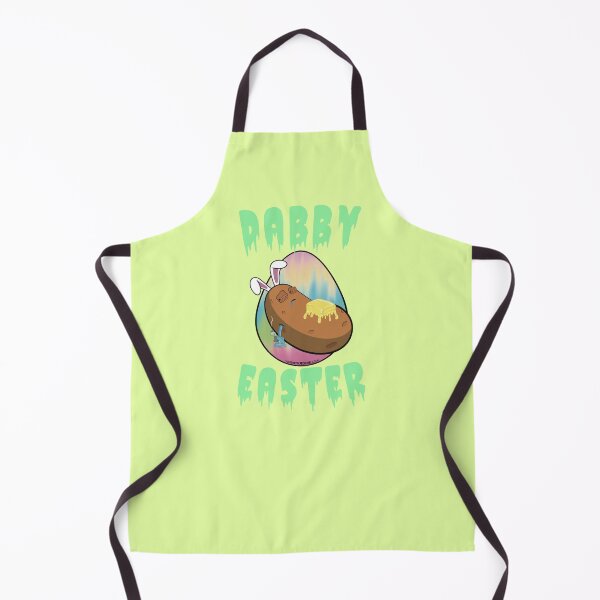 Item preview, Dabby Easter-Funny Stoner Cartoon-Baked Potato Doing Dabs from a Dab Rig-Tie Dye Easter Egg designed and sold by YomeHayin.