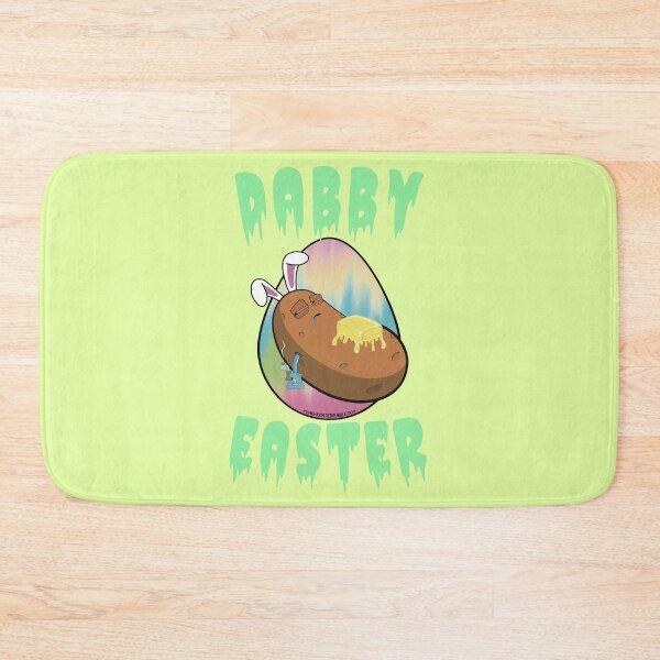 Item preview, Dabby Easter-Funny Stoner Cartoon-Baked Potato Doing Dabs from a Dab Rig-Tie Dye Easter Egg designed and sold by YomeHayin.
