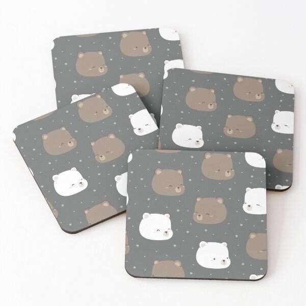 Item preview, Bear and Polar Bear cartoon doodle faces. designed and sold by Kanchan1987.