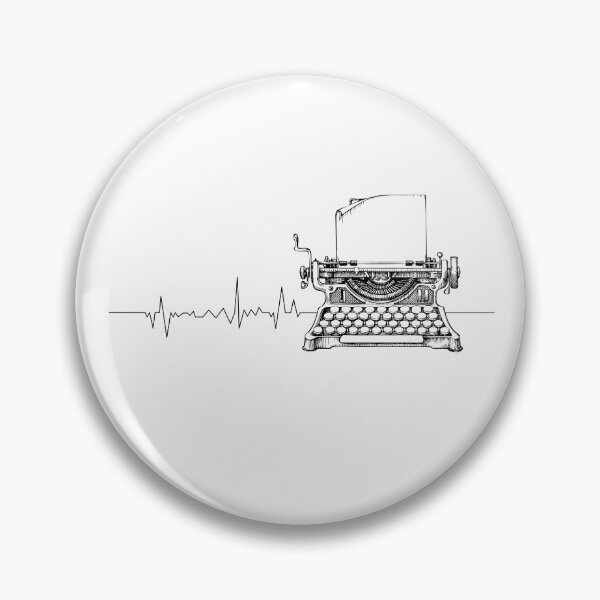 Item preview, Journalist Fiction Writer Writing Vintage Typewriter  designed and sold by The Junto Shop.