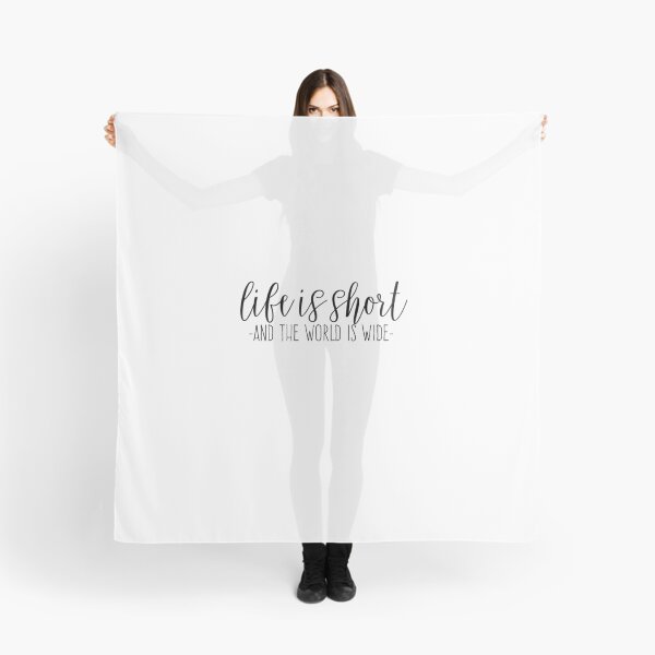 Item preview, Life is Short and the World is Wide designed and sold by Allison Kuch.