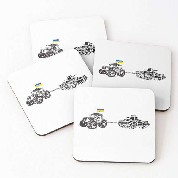 Item preview, Ukrainian tractor pulling tank in funny farm Essential T-Shirt designed and sold by dakis.