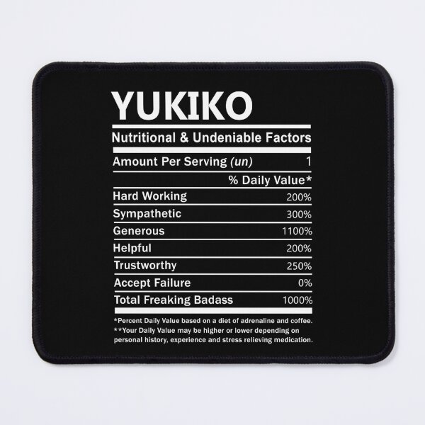 Item preview, Yukiko Name T Shirt - Yukiko Nutritional And Undeniable Factors Gift Item Tee designed and sold by gabridunc4.