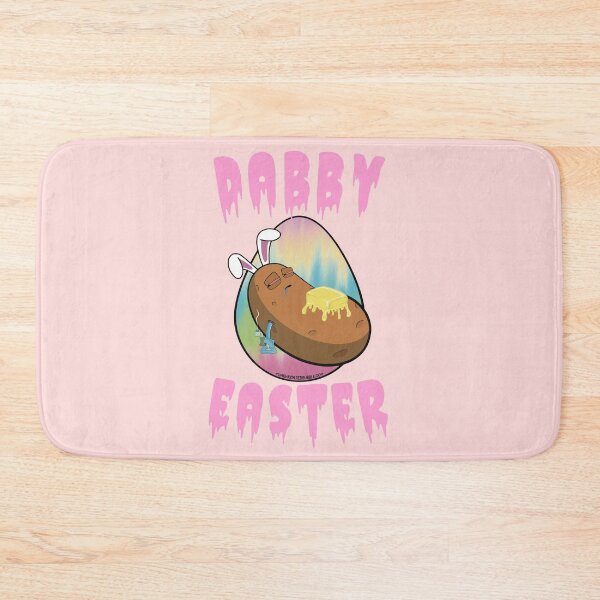 Item preview, Dabby Easter-Funny Stoner Cartoon-Baked Potato Doing Dabs from a Dab Rig-Tie Dye Easter Egg designed and sold by YomeHayin.