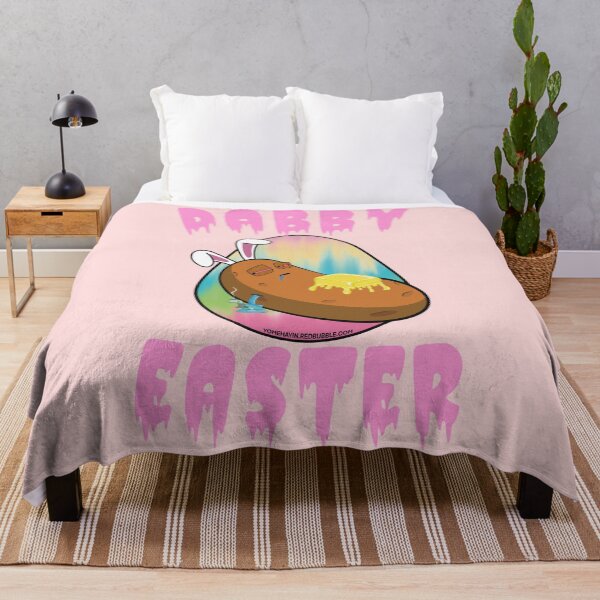 Item preview, Dabby Easter-Funny Stoner Cartoon-Baked Potato Doing Dabs from a Dab Rig-Tie Dye Easter Egg designed and sold by YomeHayin.