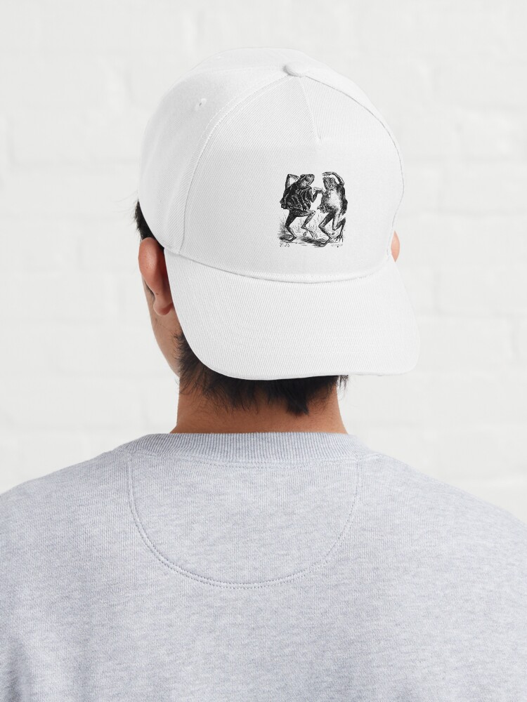Aperçu 4 sur 7. Casquette avec l'œuvre Grenouilles dansantes créée et vendue par Star5sixx.