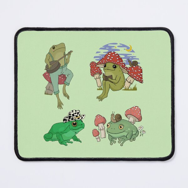 Item preview, Cottagecore and Goblincore Froggy Sticker Pack: A Gift Featuring Mushroom Hat, Banjo, and Bookish Frogs for Teens and Adults Multipack designed and sold by MinistryOfFrogs.