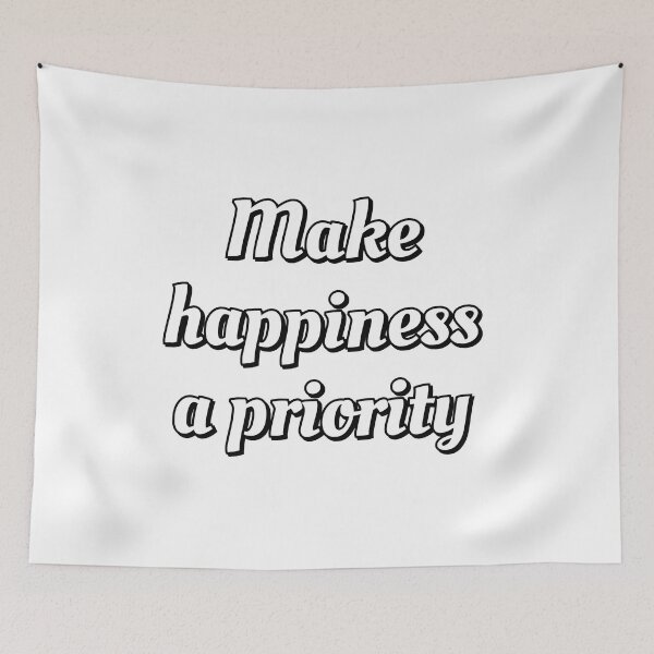 Item preview, Make Happiness A Priority - positive affirmations designed and sold by Inspirationmotivation.