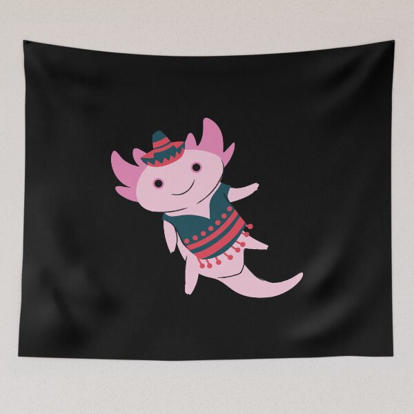 Item preview, Cute Axolotl In Cinco de Mayo Style designed and sold by Nilima Bano ⭐⭐⭐⭐.