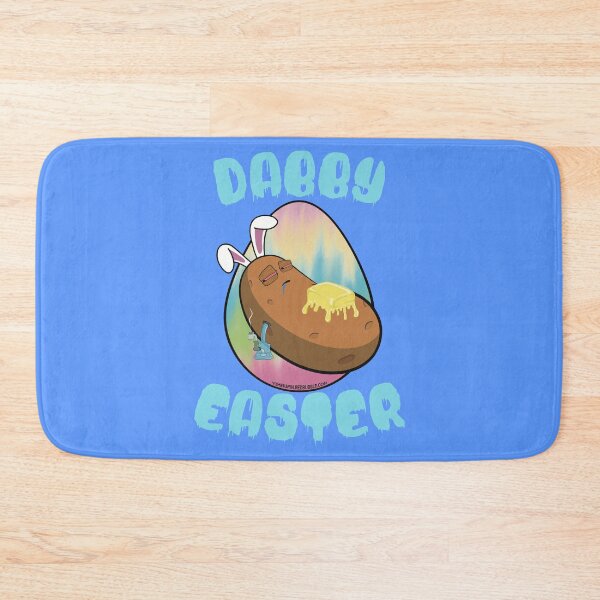 Item preview, Dabby Easter-Funny Stoner Cartoon-Baked Potato Doing Dabs from a Dab Rig-Tie Dye Easter Egg designed and sold by YomeHayin.