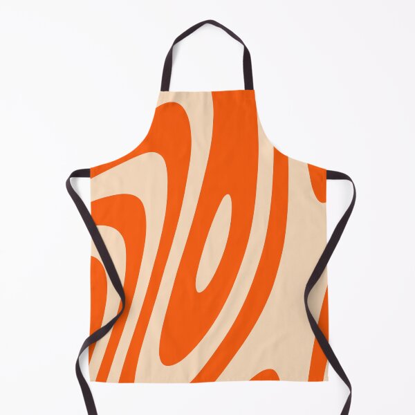 Item preview, Deep Orange Groovy Zebra Liquid Stripes Design designed and sold by patternsoup.