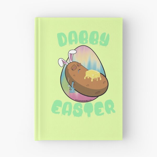 Item preview, Dabby Easter-Funny Stoner Cartoon-Baked Potato Doing Dabs from a Dab Rig-Tie Dye Easter Egg designed and sold by YomeHayin.
